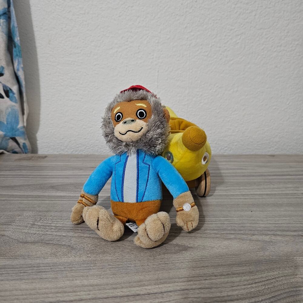 YOTTOY Richard Scarry Bananas Gorilla Soft Toy Plush  Busytown Bananamobile